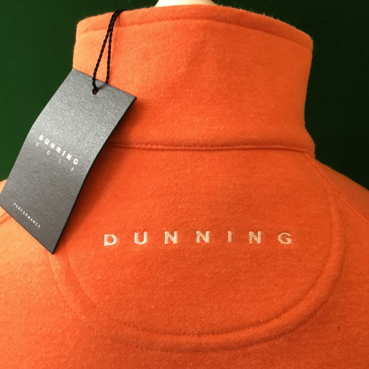 Mens Dunning Natural Hand Quarter Zip Long Sleeved Golf Sweatshirt- Small 40-42" - Image 3