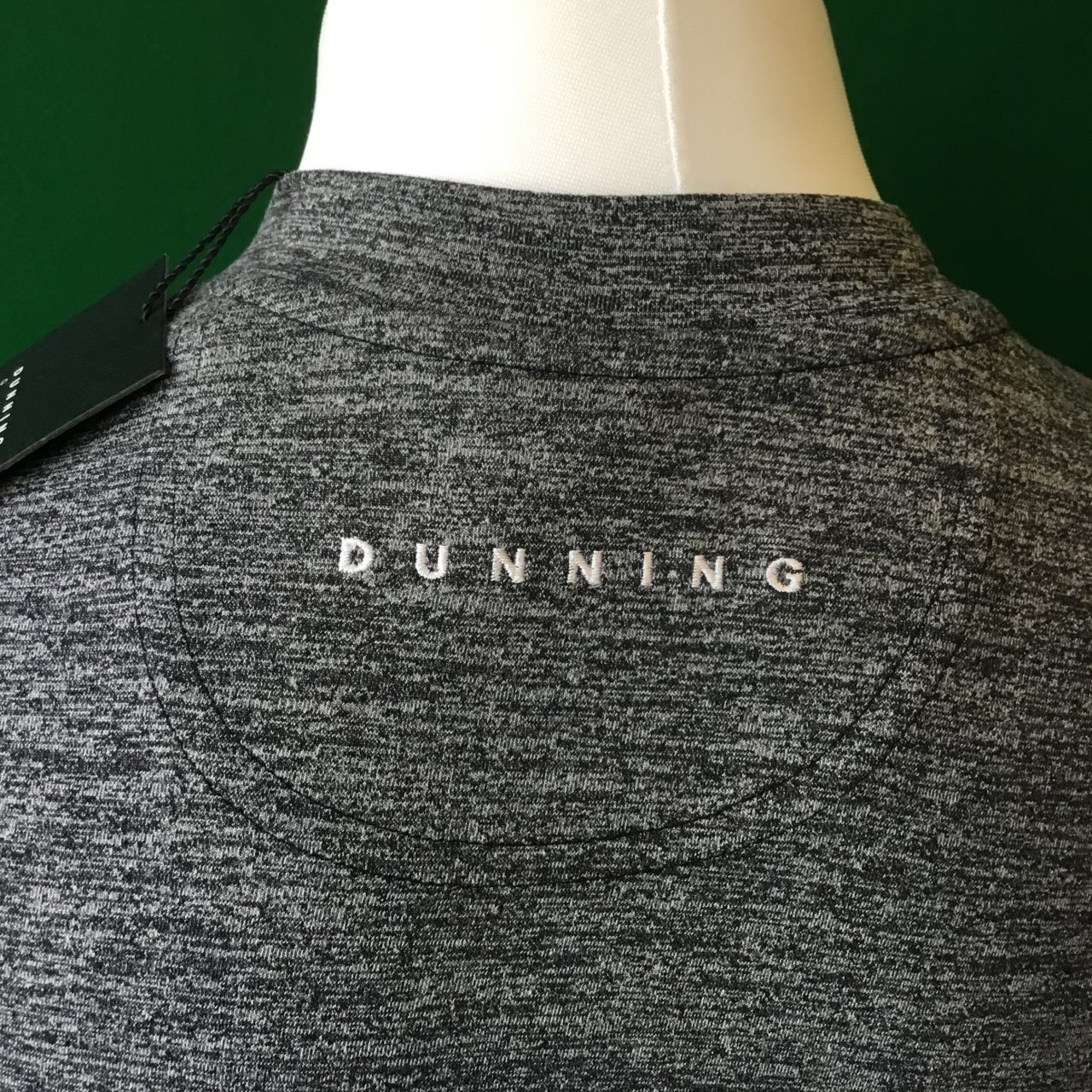 Mens Dunning Taagan Long Sleeved V-Neck Black Heather Fleece - Small 40-42" - Image 3