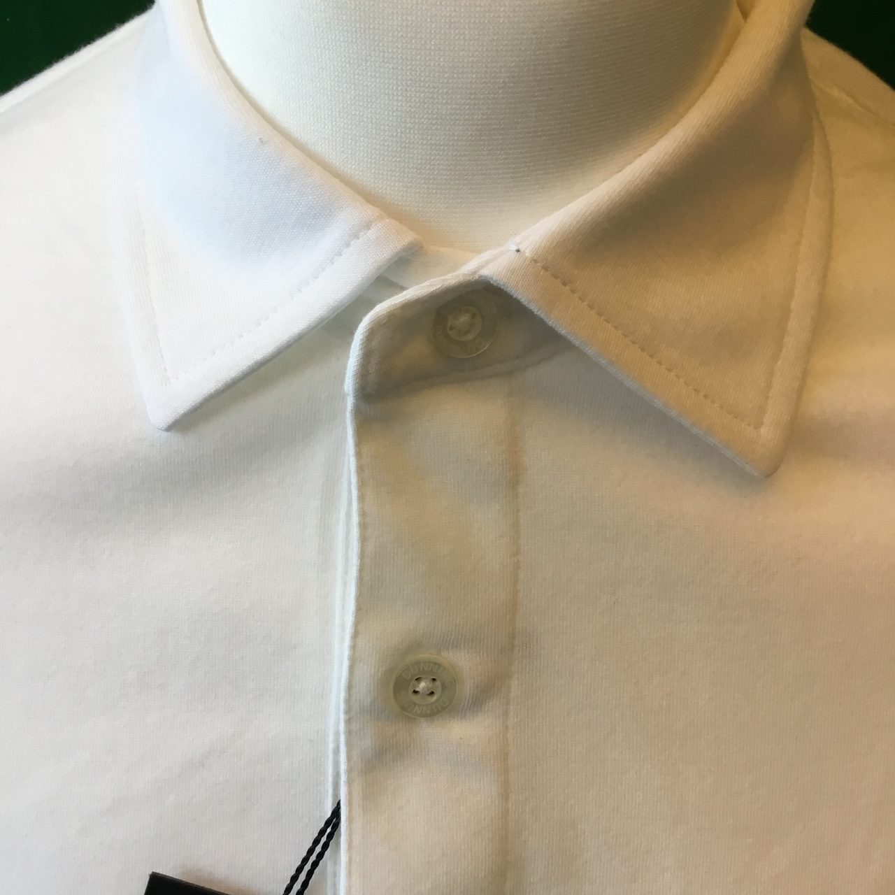 Mens Dunning Short Sleeved White Golf Polo Shirt- Medium 40-42" - Image 3