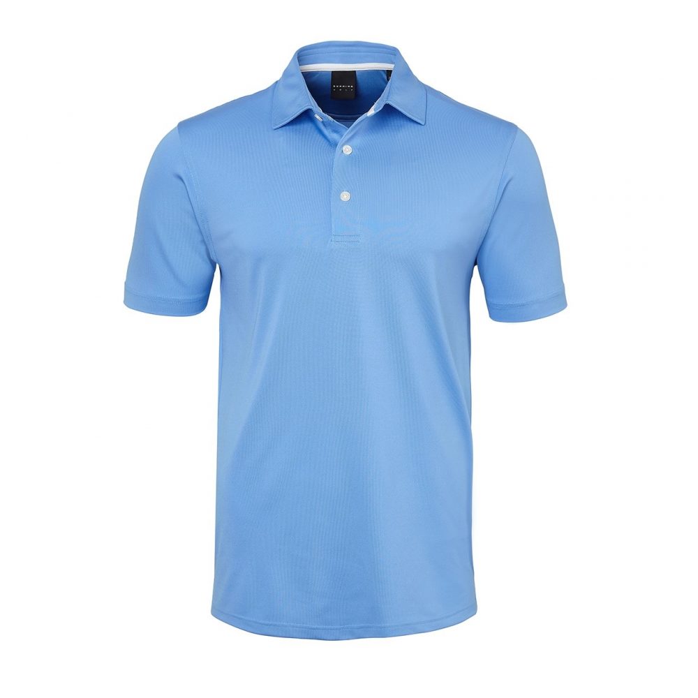 Mens Dunning Short Sleeved Classic Pique Golf Polo Shirt- Small 40-42"