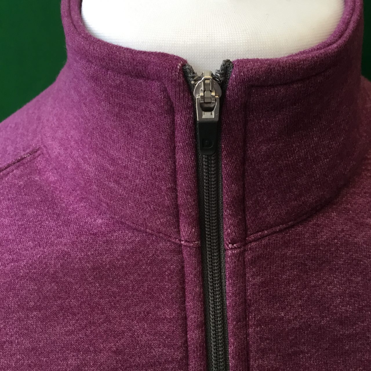 Mens Dunning Natural Hand Quarter Zip Long Sleeved Golf Sweatshirt- Small 40-42" - Image 4