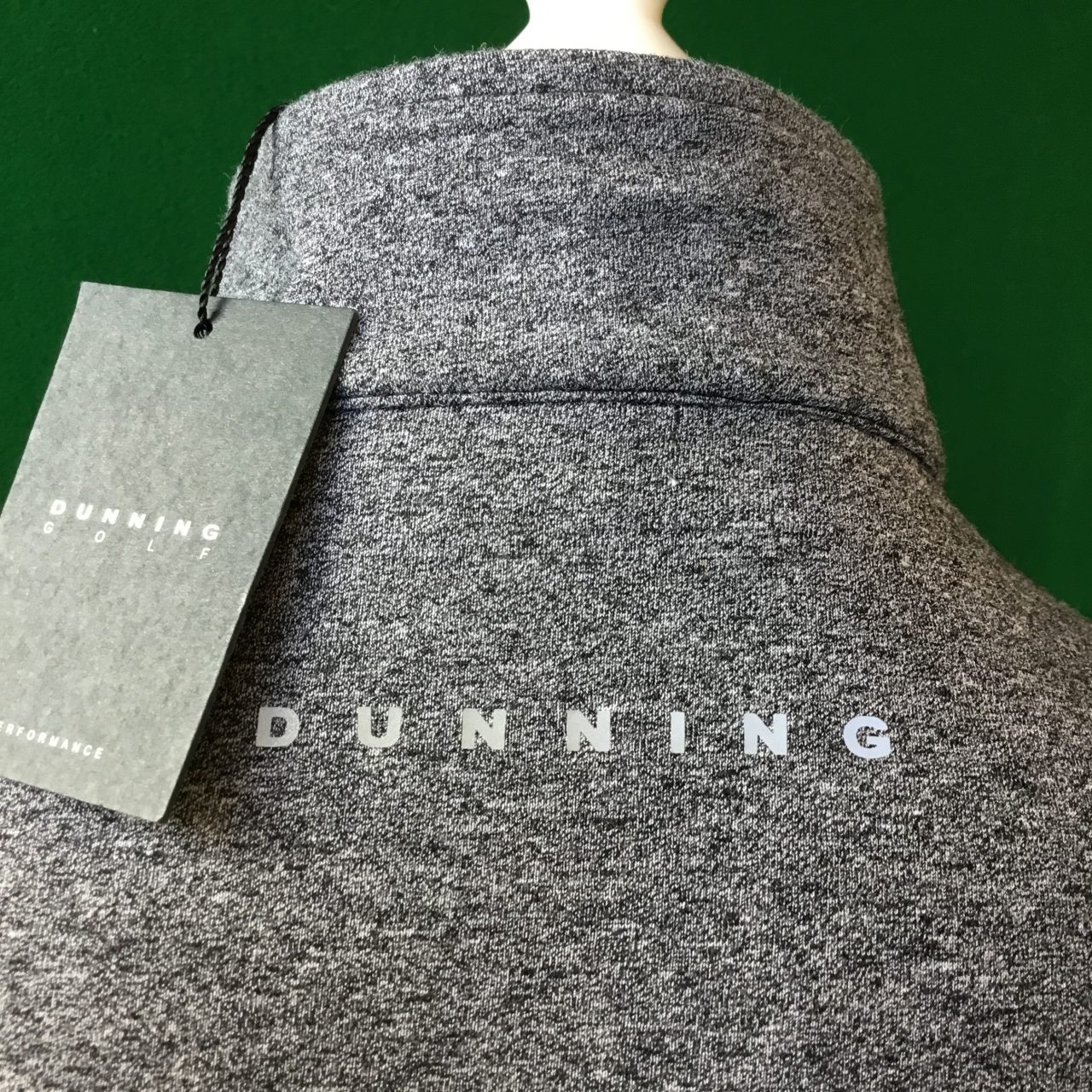 Mens Dunning Embo Quarter Zip Long Sleeved Golf Top- Small 40-42" - Image 2