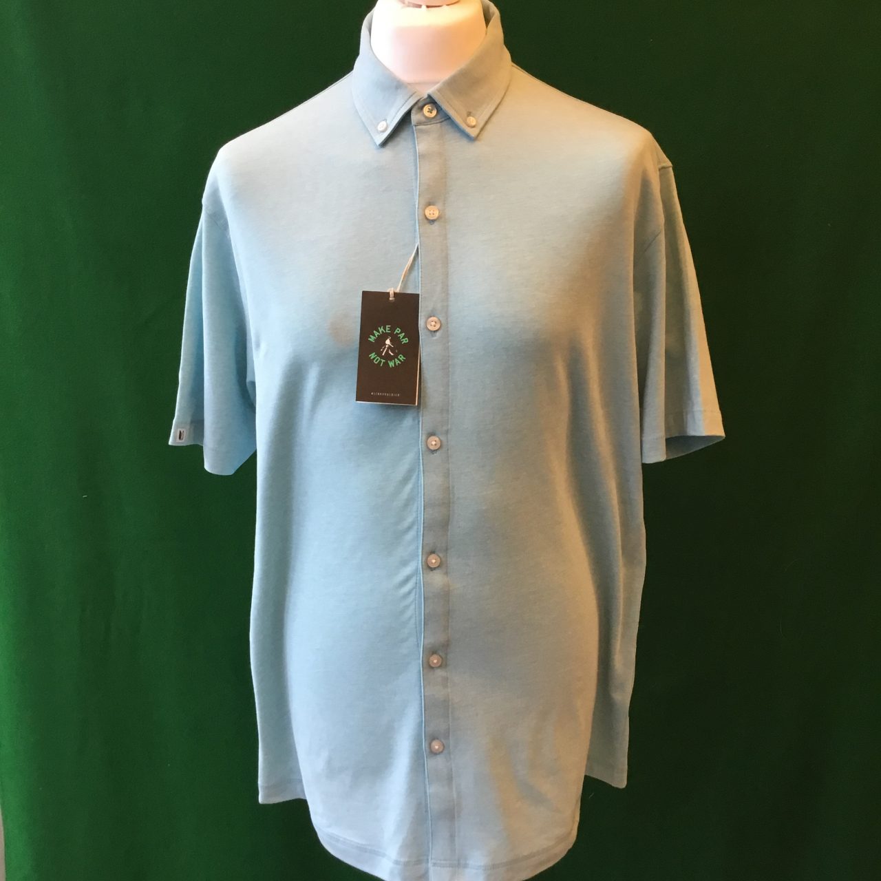 Mens Linksoul Polyester/Cotton/Lycra Short Sleeve Golf Shirt - Large 42-44"