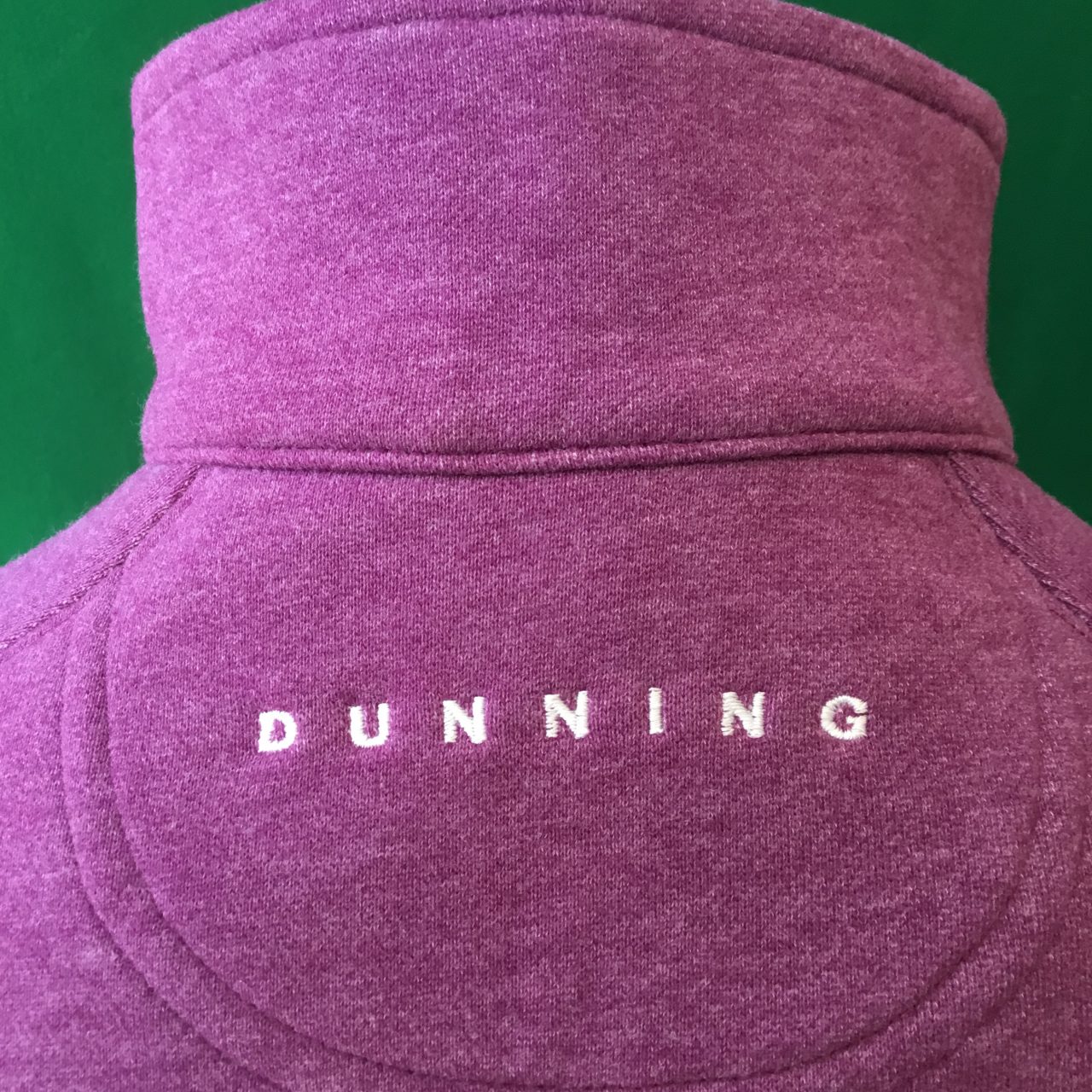 Mens Dunning Natural Hand Quarter Zip Long Sleeved Golf Sweatshirt- Small 40-42" - Image 3