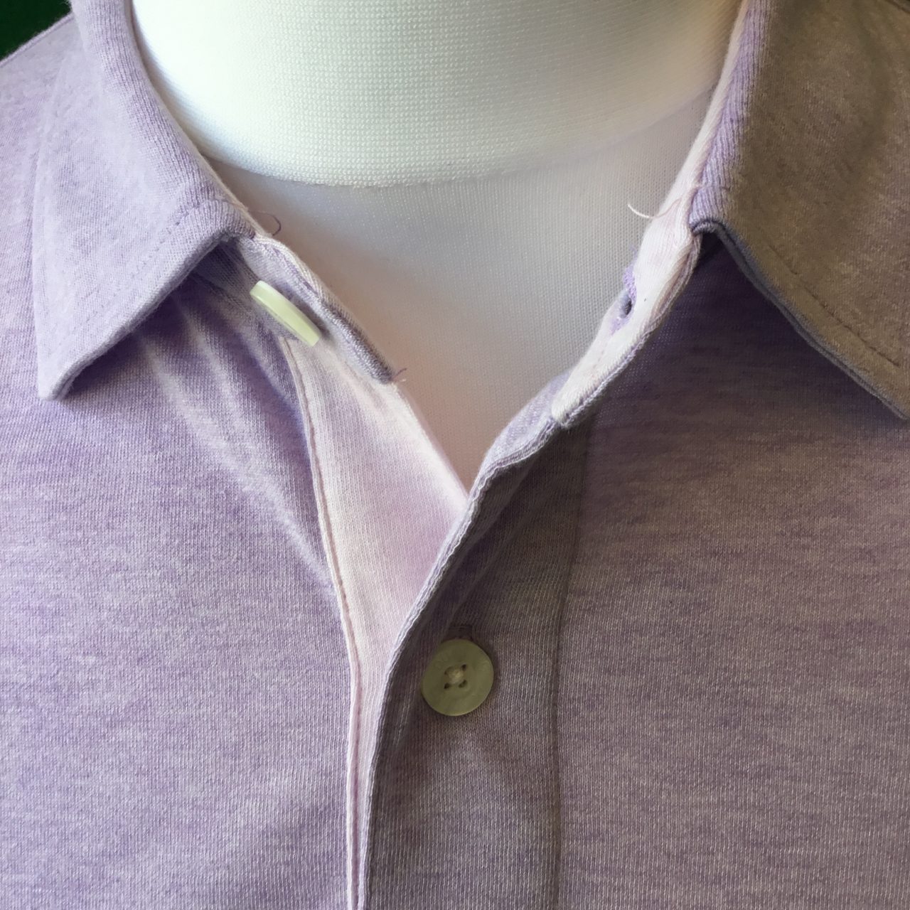 Mens Dunning Short Sleeved Quin Natural Hand Golf Polo Shirt- Small 40-42" - Image 3