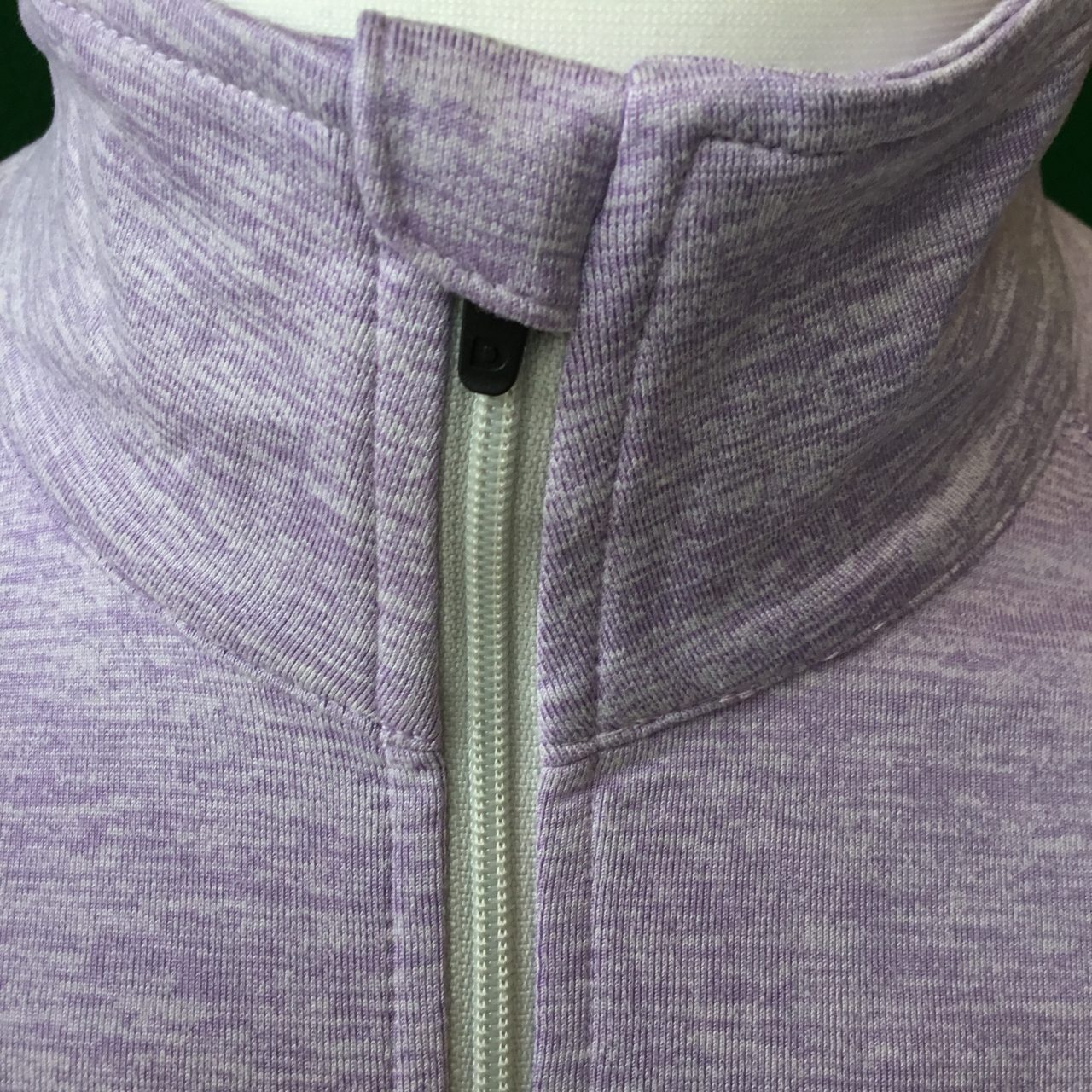 Mens Dunning Heathered Quarter Zip Long Sleeved Golf Top- Small 40-42" - Image 3