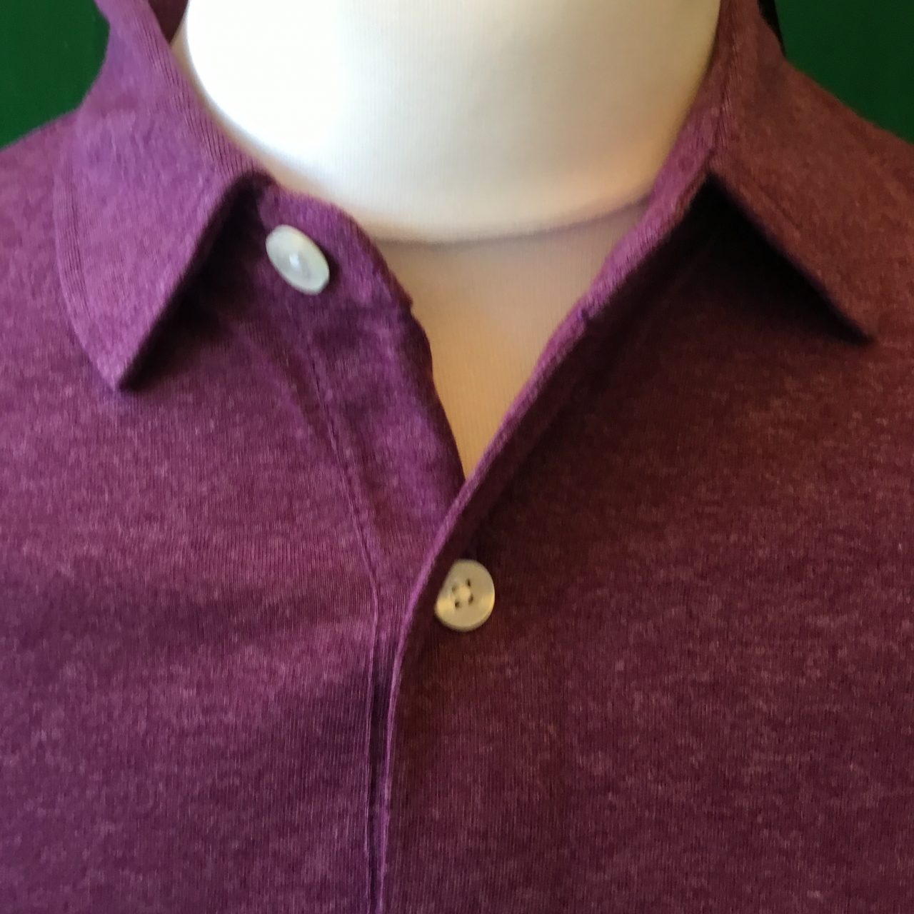 Mens Dunning Short Sleeved Fig Golf Polo Shirt- Small 38-40" - Image 2