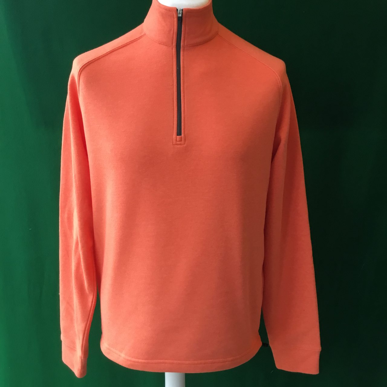 Mens Dunning Natural Hand Quarter Zip Long Sleeved Golf Sweatshirt- Small 40-42"