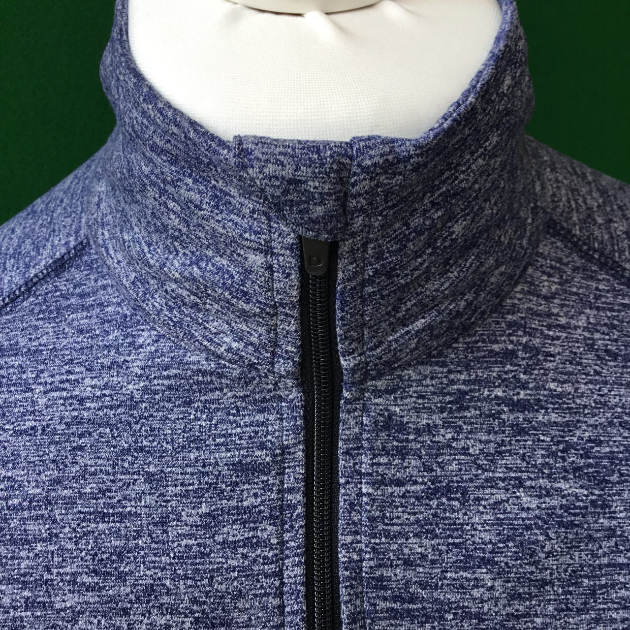 Mens Dunning Heathered Quarter Zip Long Sleeved Golf Top- Small 40-42" - Image 3