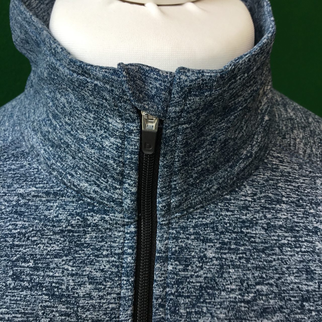 Mens Dunning Heathered Quarter Zip Long Sleeved Golf Top- Small 40-42" - Image 3