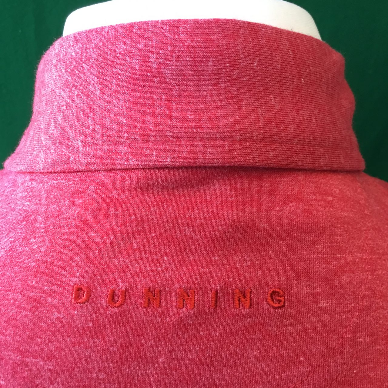 Mens Dunning Short Sleeved Deep Coral Golf Polo Shirt- Small 38-40" - Image 2