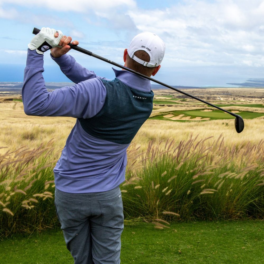 Mens Dunning Fidden Quarter Zip Long Sleeved Golf Fleece- Small 40-42" - Image 2