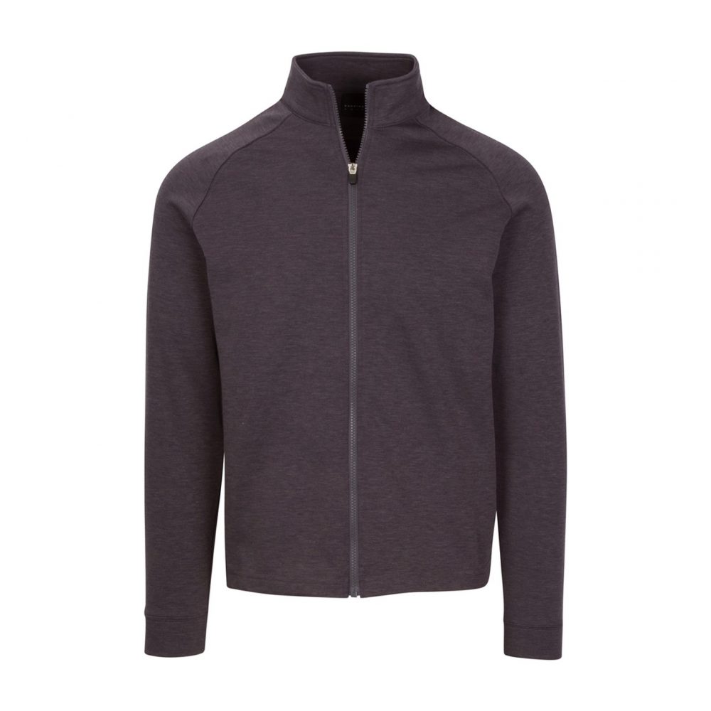 Mens Dunning Stein Full Zip Dark Charcoal Sweater - Small 40-42"