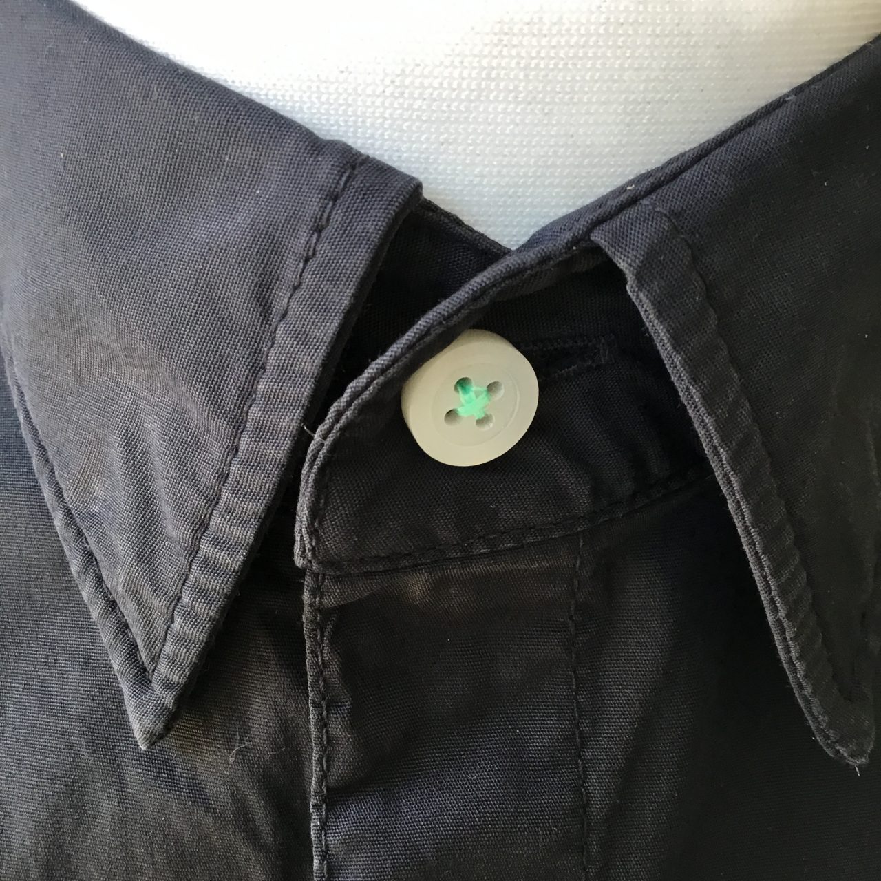 Mens Linksoul Black Cotton Long Sleeved Shirt - Large - 46" Chest - Image 2