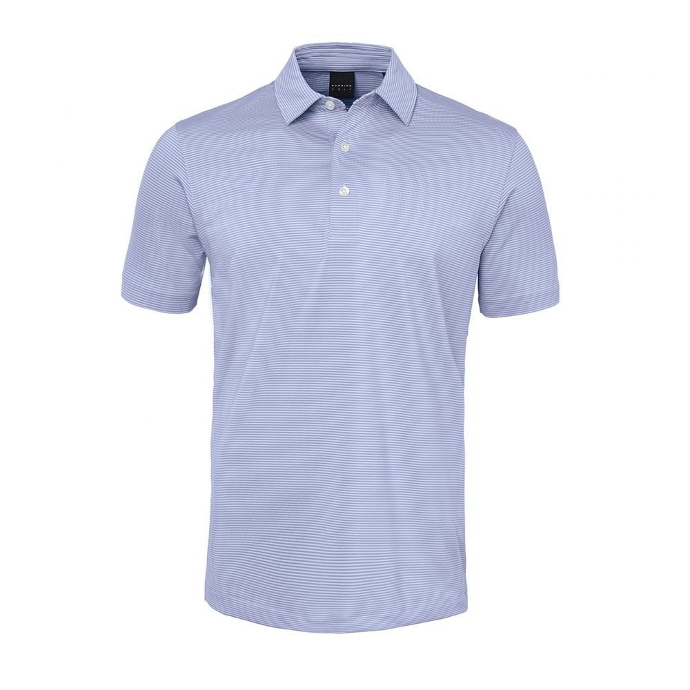 Mens Dunning Short Sleeved Jersey Golf Polo Shirt- Small 40-42"