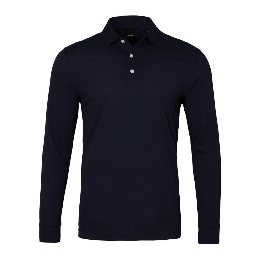 Mens Dunning Vance Long Sleeved Natural Hand Golf Shirt- Small 40-42"