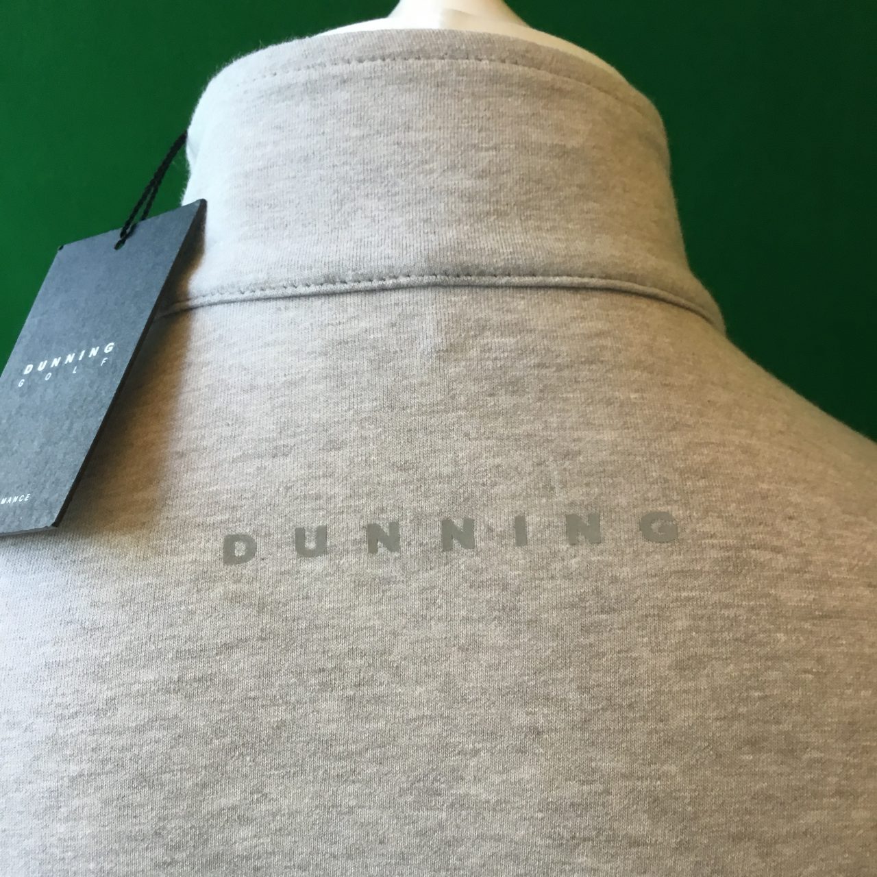 Mens Dunning Embo Quarter Zip Long Sleeved Golf Top- Small 40-42" - Image 2