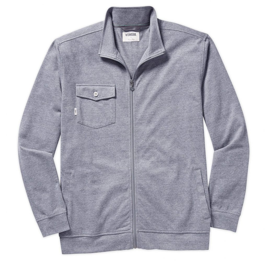 Mens Linksoul Cotton-Poly Full-Zip Sweatshirt - Large - 46" Chest