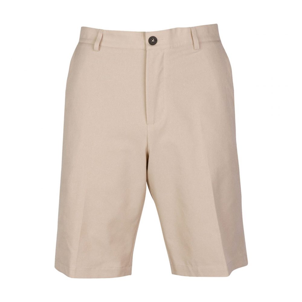 Mens Dunning Vented Heather Golf Shorts in Tan - Waist 32"