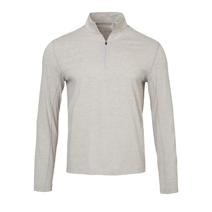 Mens Dunning Embo Quarter Zip Long Sleeved Golf Top- Small 40-42"