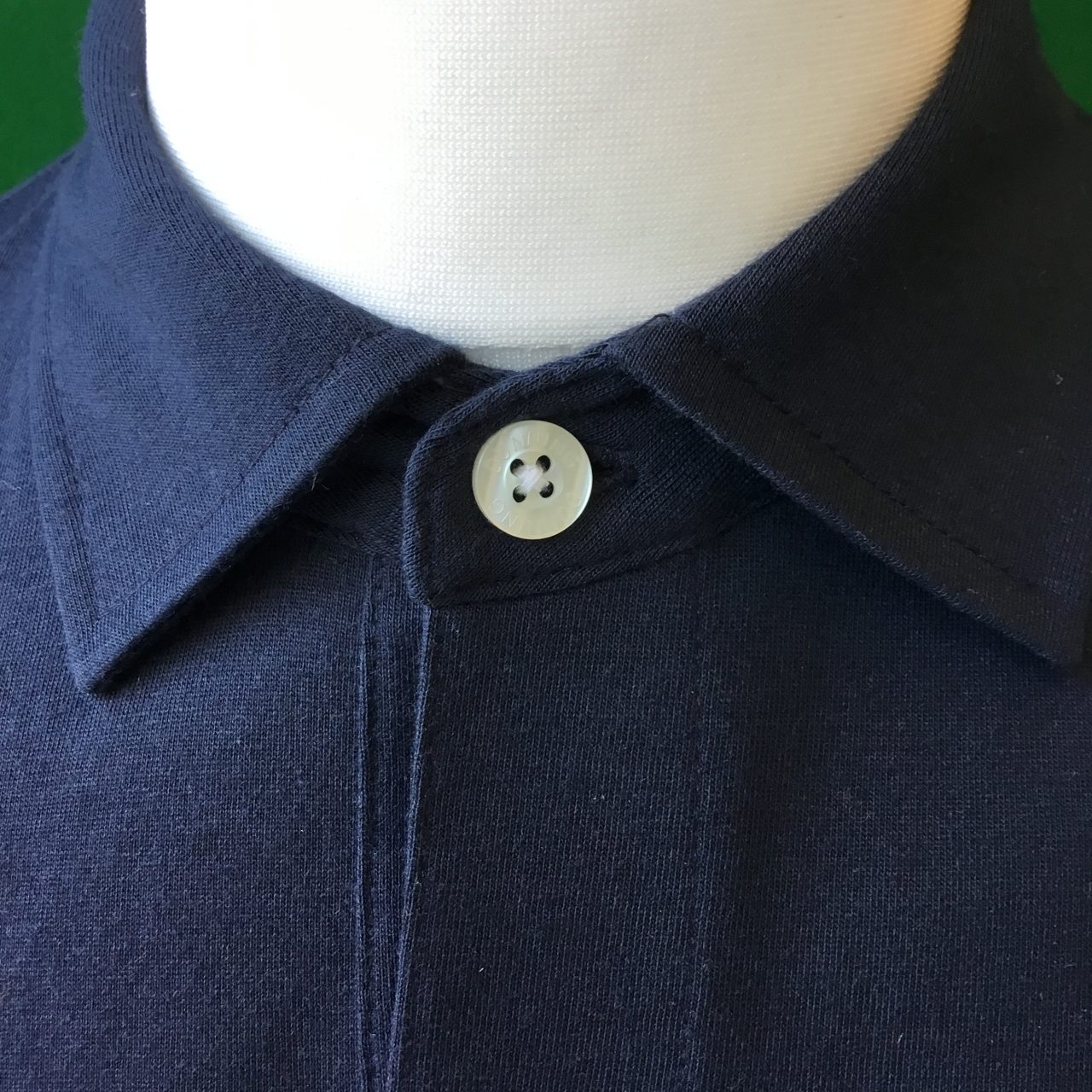 Mens Dunning Vance Long Sleeved Natural Hand Golf Shirt- Small 40-42" - Image 3