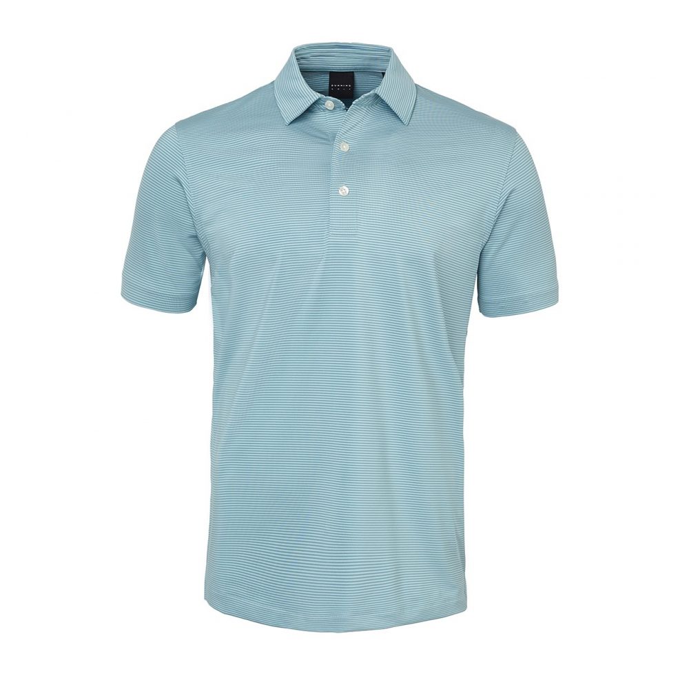 Mens Dunning Short Sleeved Jersey Golf Polo Shirt- Small 40-42"