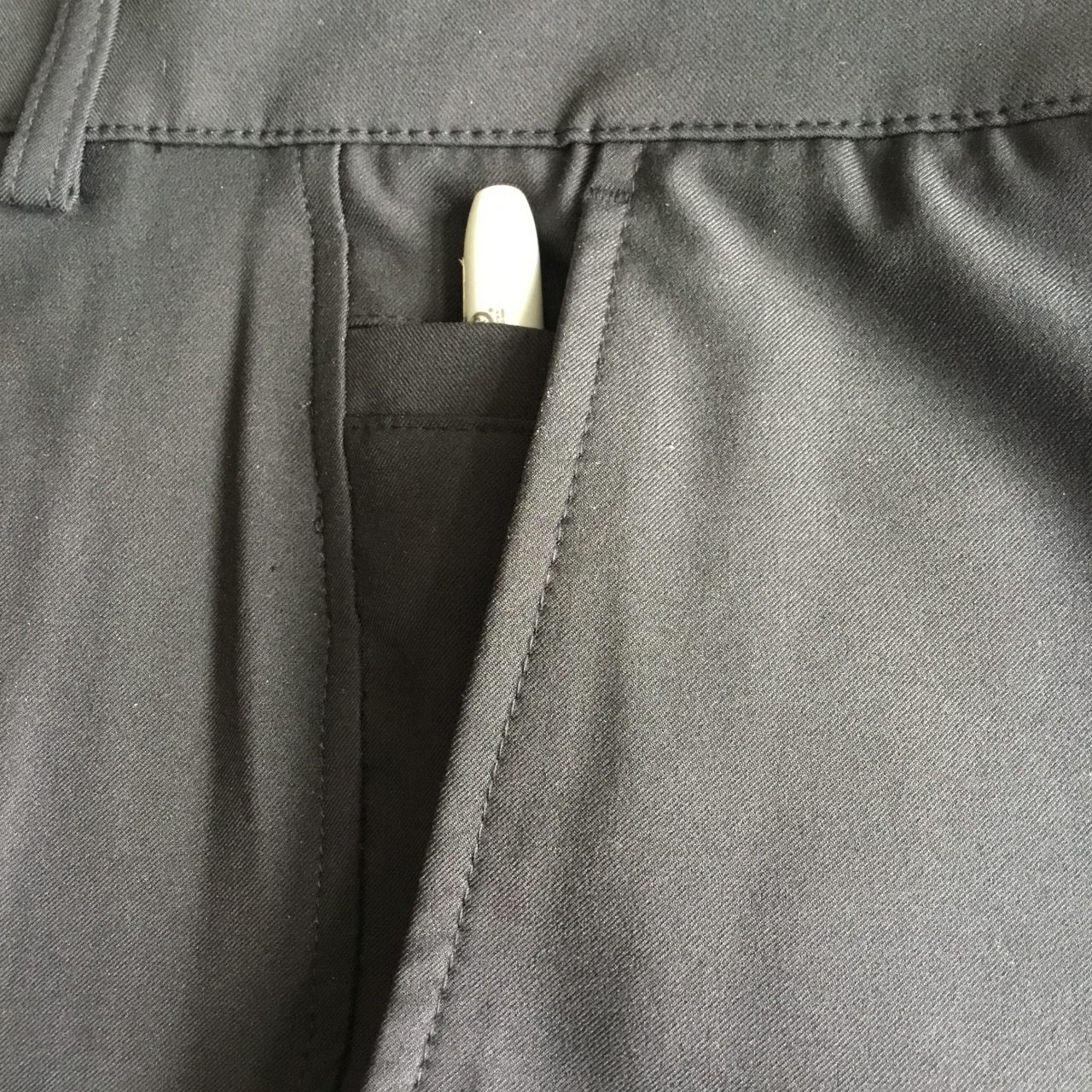 Mens Dunning Player Fit Woven Golf Shorts in Black - Waist 32" - Image 2