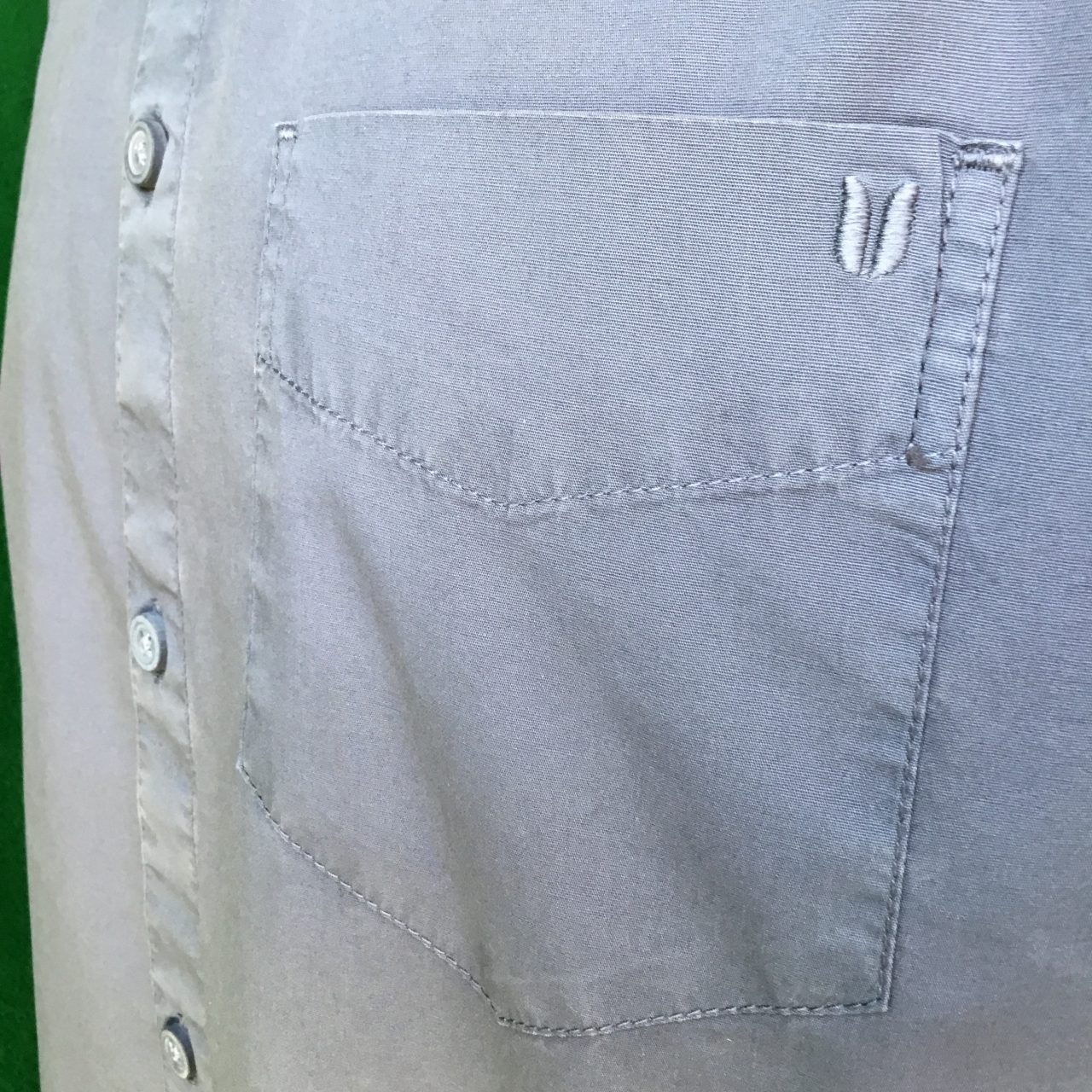 Mens Linksoul Charcoal Grey Cotton Long Sleeved Shirt - Large - 46" Chest - Image 3