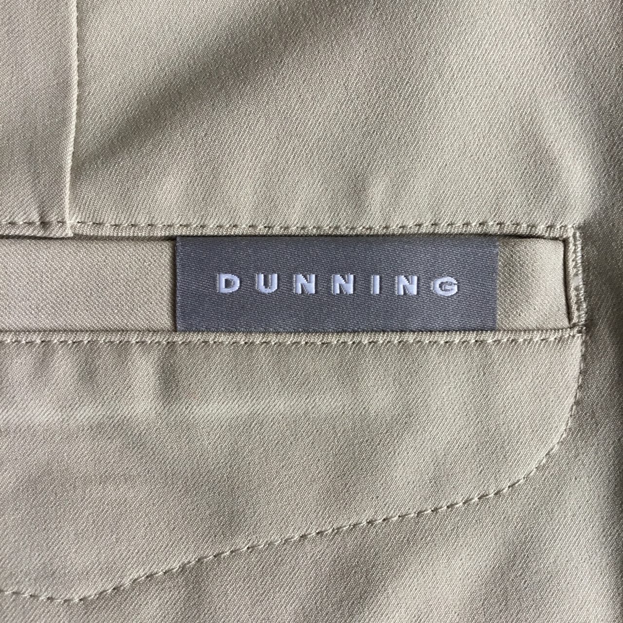 Mens Dunning Player Fit Woven Golf Shorts in Tan - Waist 32" - Image 2