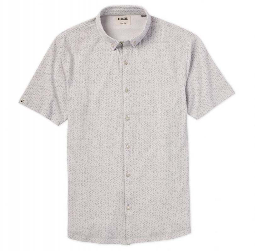 Mens Linksoul Anza Noise Print Short Sleeved Golf Shirt - Large 44" Chest