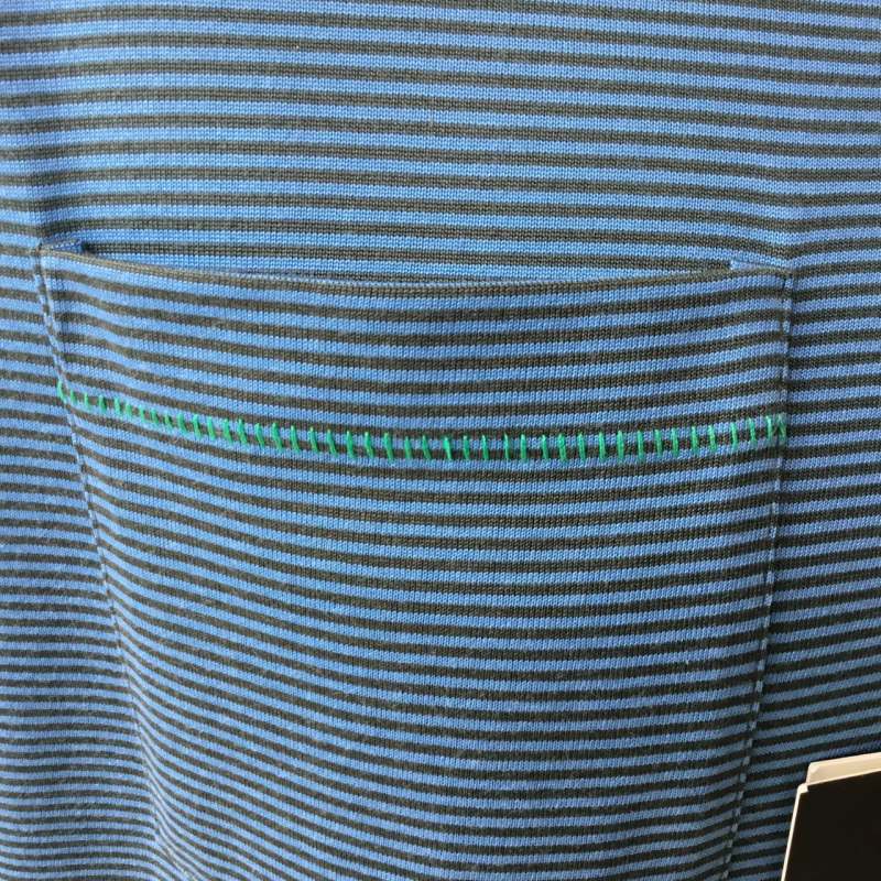 Mens Linksoul Martin Stripe Short Sleeve Golf Polo - Large - 44" Chest - Image 4