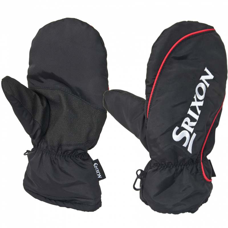 Srixon Winter Golf Mitts in Black and Red - Pair