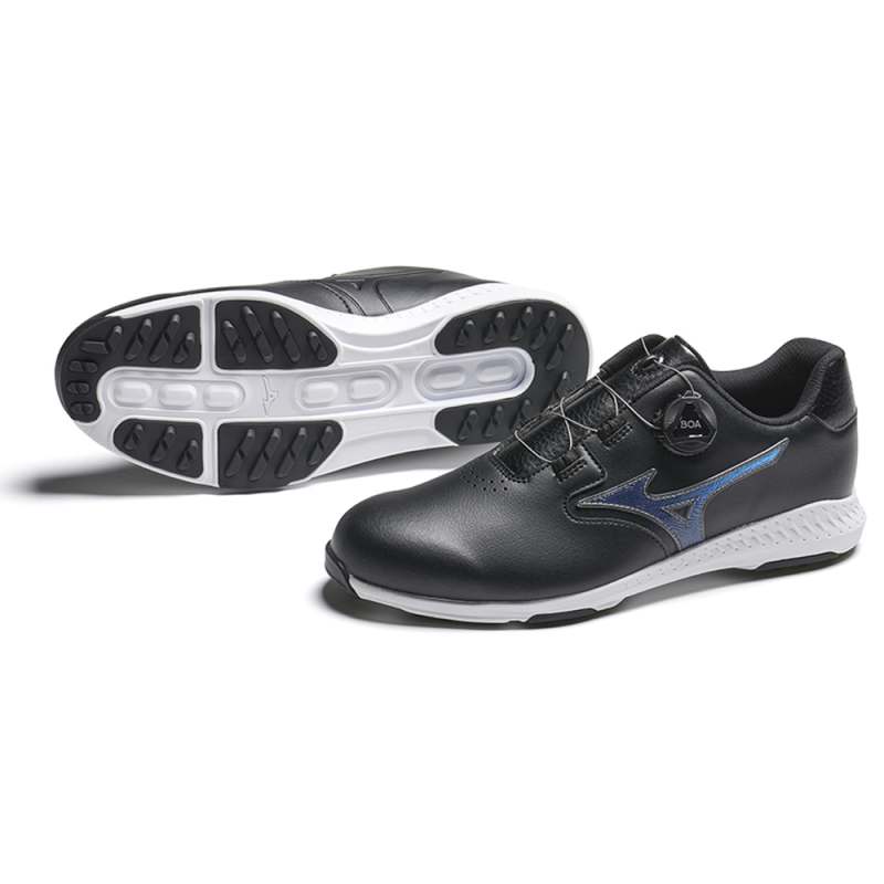 2021 Mizuno Nexlite GS Boa Spikeless Golf Shoes - Black - Choose Size