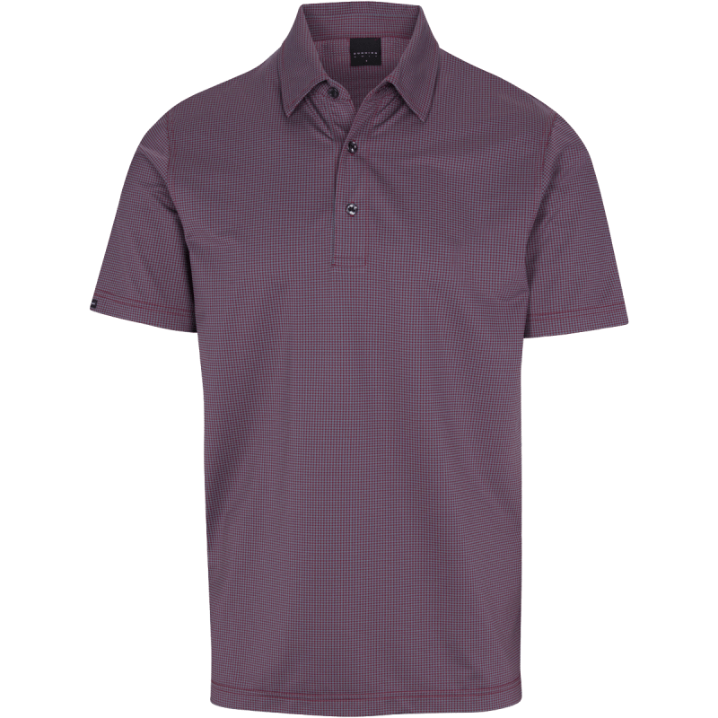 Dunning Golf Farley Jacquard Polo Shirt - Small 40-42" Chest - Fragment/Poppy