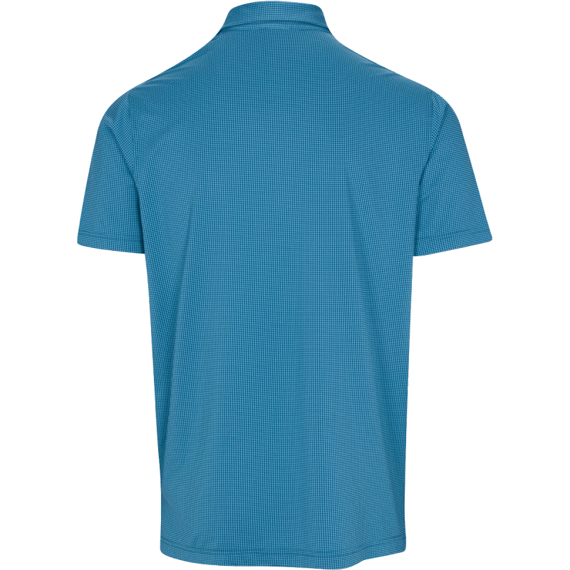 Dunning Golf Farley Jacquard Polo Shirt - Small 40-42" Chest - Opal/Cayman - Image 2
