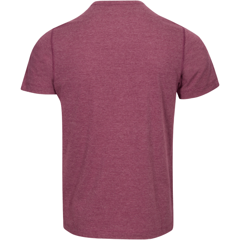 Dunning Golf Witham Performance Crew T-Shirt - 40-42" Chest - Claret Heather - Image 2