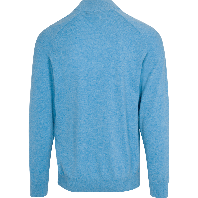 Dunning Golf Lagmore Wool & Cashmere 1/4 Zip Sweater - 40-42" Chest - Cayman Heather - Image 2