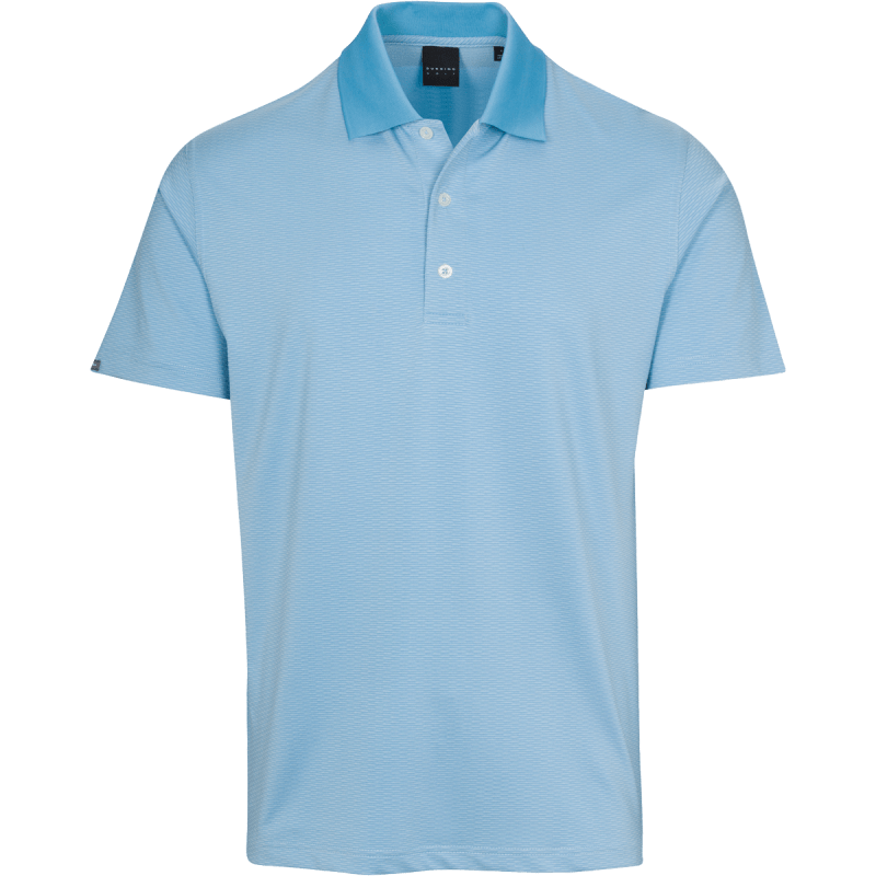 Dunning Golf Mowbray Jacquard Polo Shirt - 40-42" Chest - Cayman