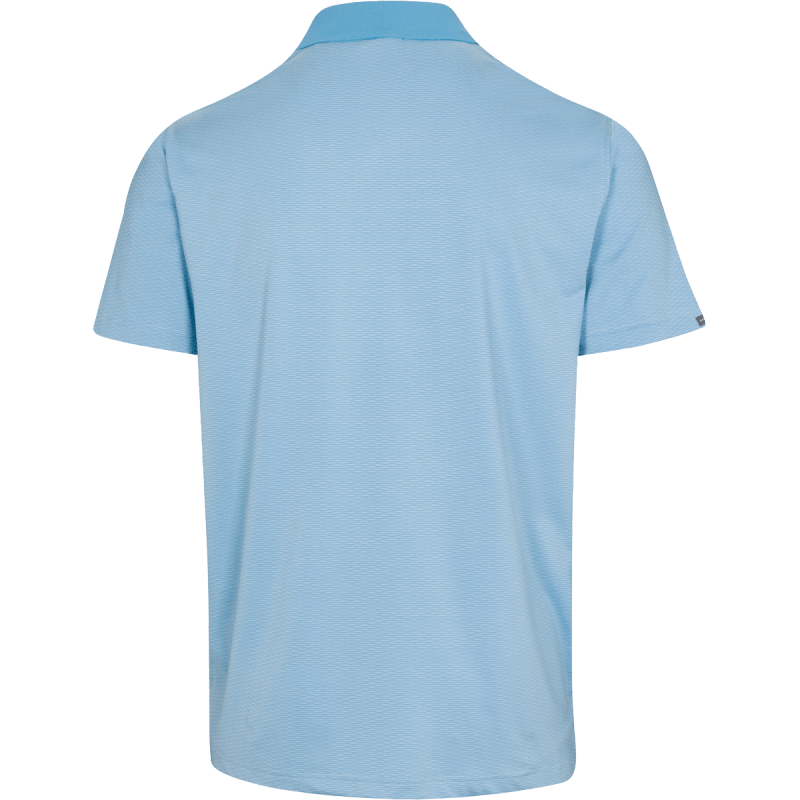 Dunning Golf Mowbray Jacquard Polo Shirt - 40-42" Chest - Cayman - Image 2