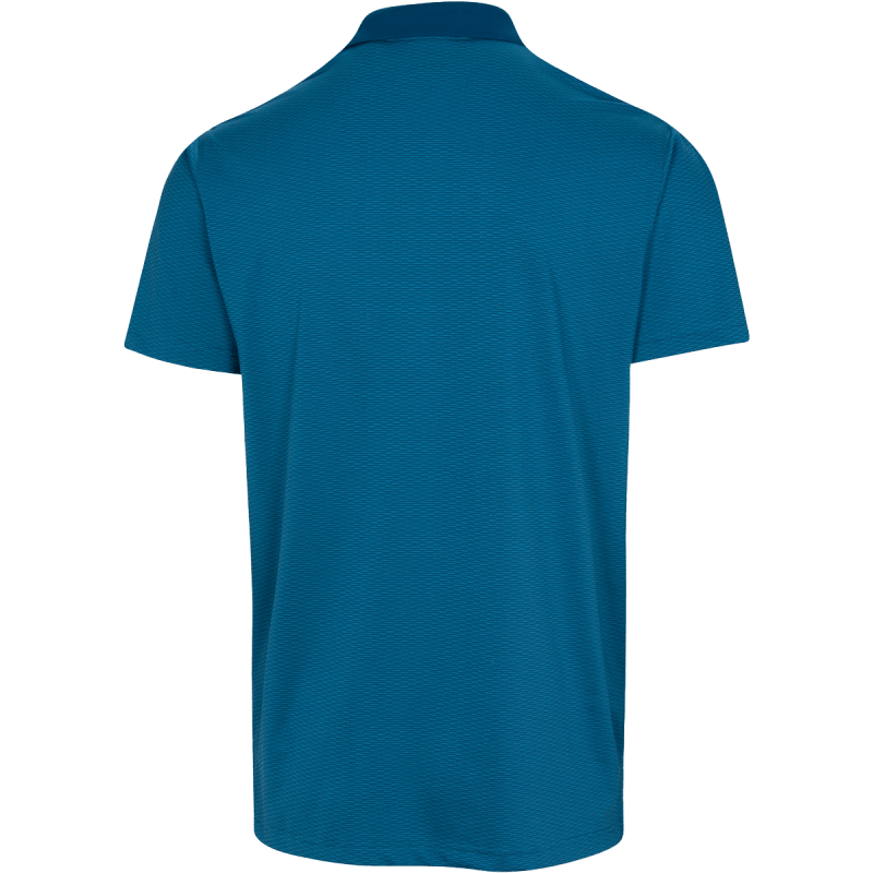 Dunning Golf Mowbray Jacquard Polo Shirt - 40-42" Chest - Opal - Image 2