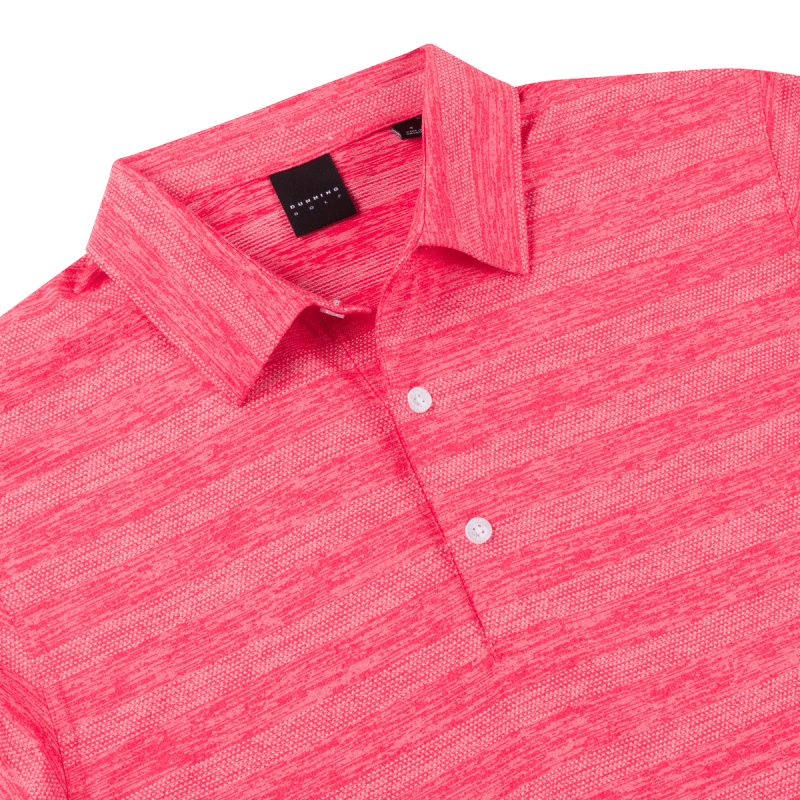 Dunning Golf Livingston Jersey Polo Shirt - Small 40-42" Chest - Cherry - Image 3