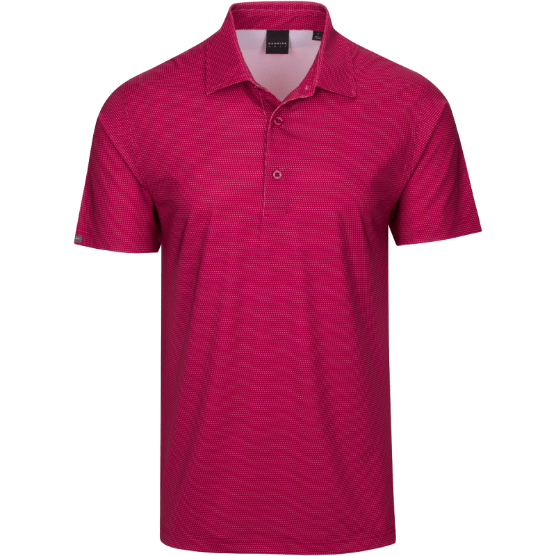 Dunning Golf Clifton Jersey Polo Shirt - Small 40-42" Chest - Berry