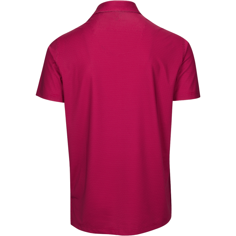 Dunning Golf Clifton Jersey Polo Shirt - Small 40-42" Chest - Berry - Image 2