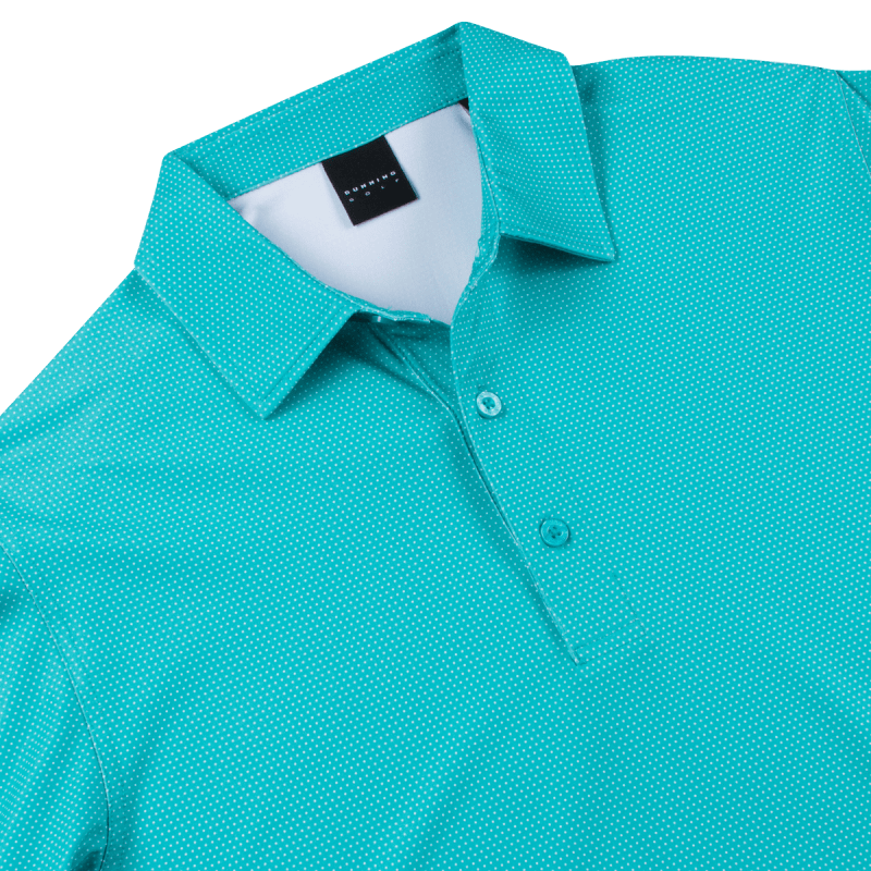 Dunning Golf Clifton Jersey Polo Shirt - Small 40-42" Chest - Chant - Image 3