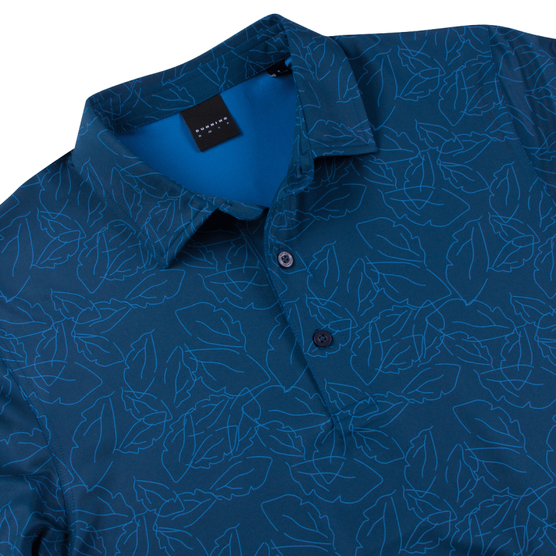 Dunning Golf Crolly Jersey Polo Shirt - Small 40-42" Chest - Dim/Chime - Image 3