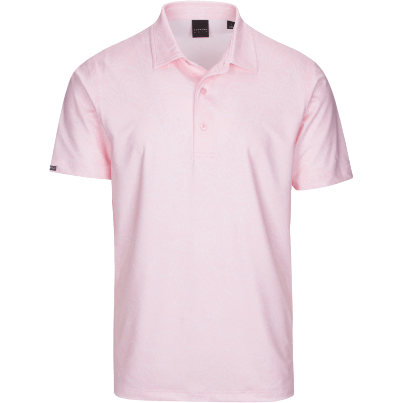 Dunning Golf Crolly Jersey Polo Shirt - Small 40-42" Chest - Veil/White