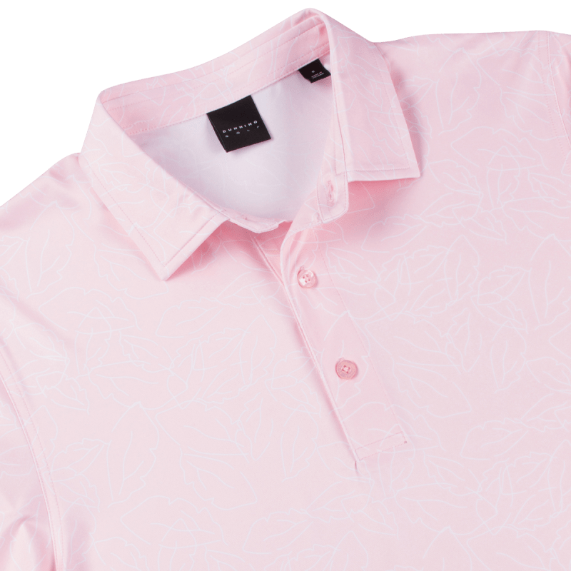 Dunning Golf Crolly Jersey Polo Shirt - Small 40-42" Chest - Veil/White - Image 3