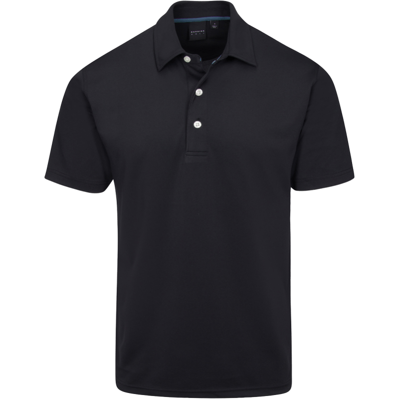 Dunning Golf Sutton Pique Polo Shirt - 40-42" Chest - Black - Image 2