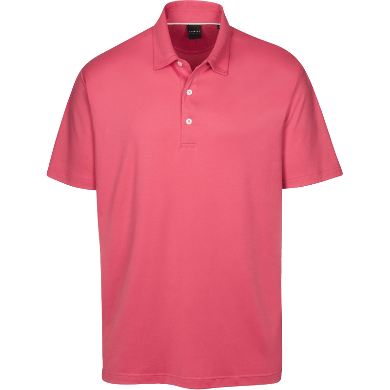 Dunning Carlow Solid Jersey Performance Polo 40-42" Chest - Rosewood