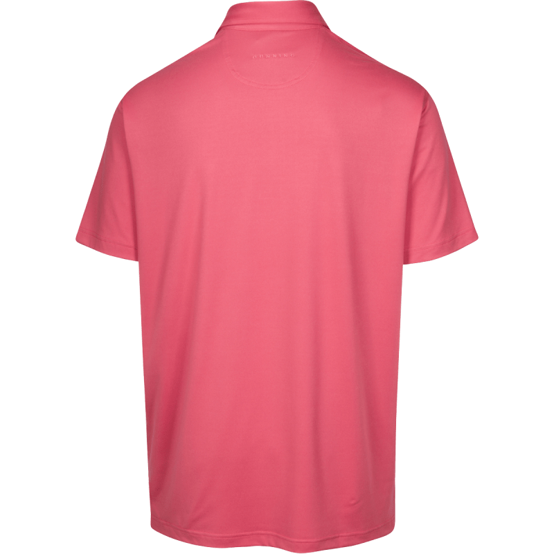 Dunning Carlow Solid Jersey Performance Polo 40-42" Chest - Rosewood - Image 2